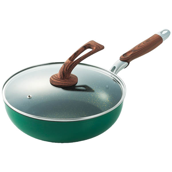 ウッドグレインII マーブルコートシリーズ いため鍋 28cm