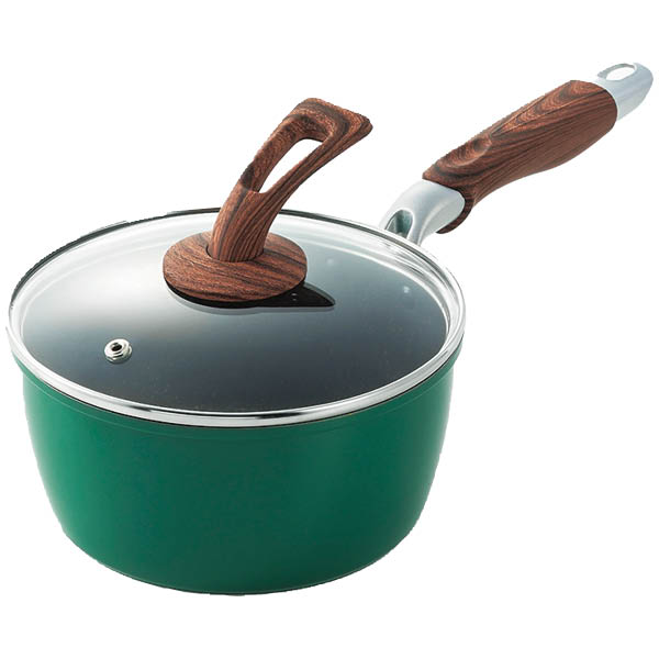 ウッドグレインII マーブルコートシリーズ 片手鍋 18cm
