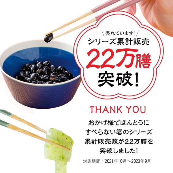 ほんとうにすべらないお箸 大人用 グレージュグリーン